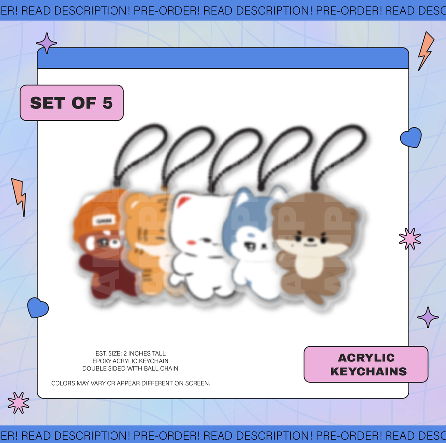 SVT Inspired Animal Acrylic Keychains! [PREORDER ENDED]